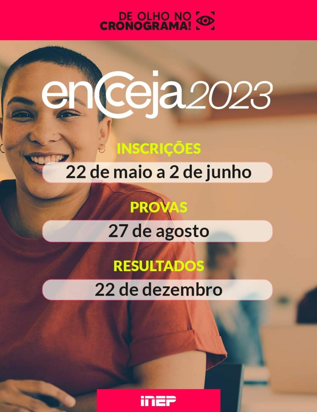 Inscrições abertas ENCCEJA 2023