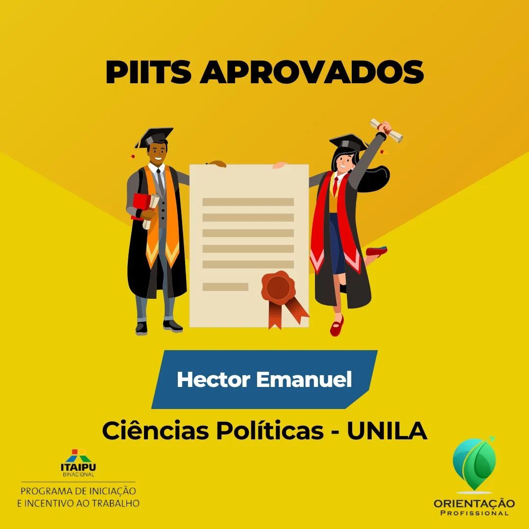 PIIT’s Recém Egressos do Programa são Aprovados em Universidades