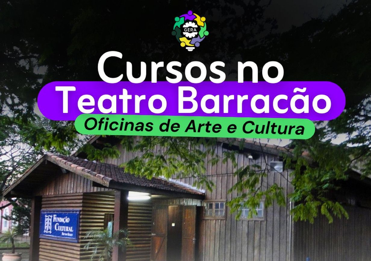Oportunidade de Cursos e Oficinas para Jovens de 12 a 18 anos